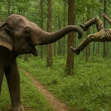 हाथी के पैरों तले कुचलकर किसान की मौत, ग्रामीणों में भारी आक्रोश