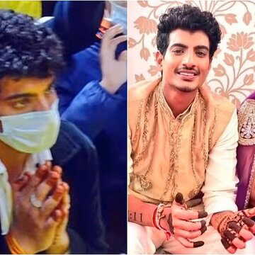 मेहंदी की रश्म के बाद 'बेवफाई' ? अब प्रेमानंद महाराज के आश्रम पहुंचे पलाश, वायरल तस्वीर के बाद चर्चा शुरू