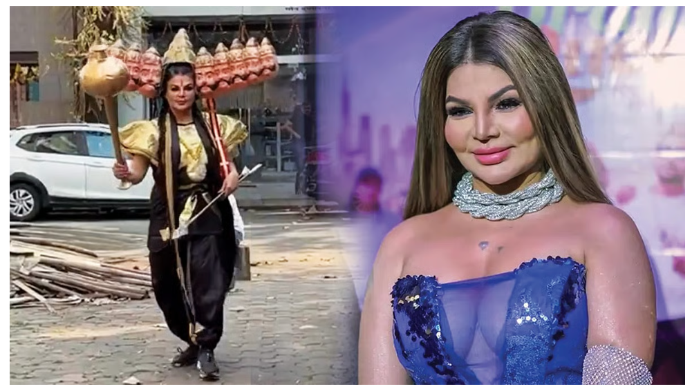 रावण बनकर सड़क पर उतरीं राखी, ऐसा क्या किया कि वीडियो वायरल हो गया?