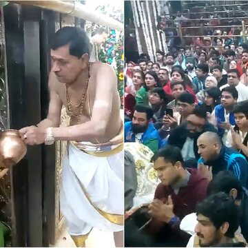 नया साल, नई शुरुआत- महाकाल मंदिर में पूजा करने पहुंचीं स्मृति मंधाना और टीम