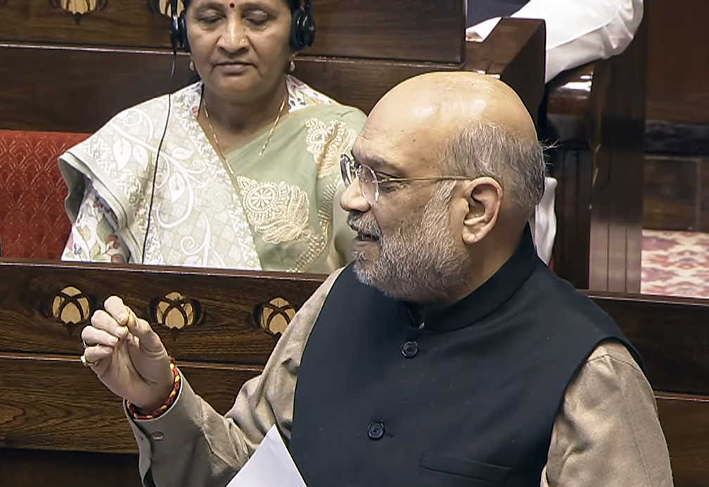 'वंदे मातरम् बोलने वालों को इंदिरा गांधी ने जेल में डाला था’: अमित शाह ने राज्यसभा में कहा