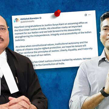 देश के नए मुख्य न्यायाधीश सूर्यकांत को सांसद अभिषेक बनर्जी ने दी शुभकामनाएं