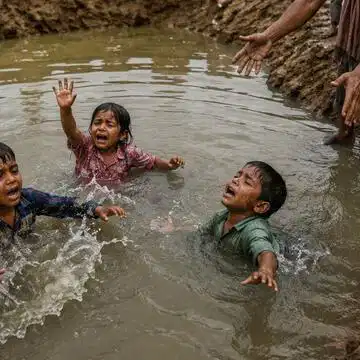 कुशीनगर में मातम: खेलते-खेलते गड्ढे में गिरे 3 मासूम, तीनों की मौत- भरा बारिश का पानी बना जानलेवा