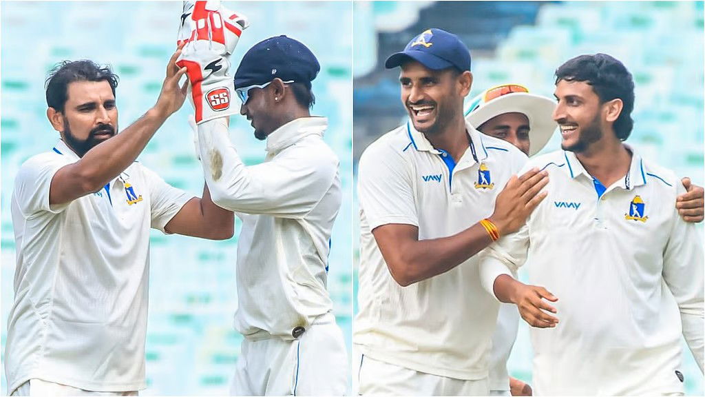 रणजी ट्रॉफीः शमी की घातक गेंदबाजी से बंगाल ने गुजरात को 141 रनों से हराया