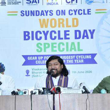 विश्व साइकिल दिवस बनेगा पश्चिम बंगाल में खेल क्रांति का उत्प्रेरक: निशीथ प्रमाणिक