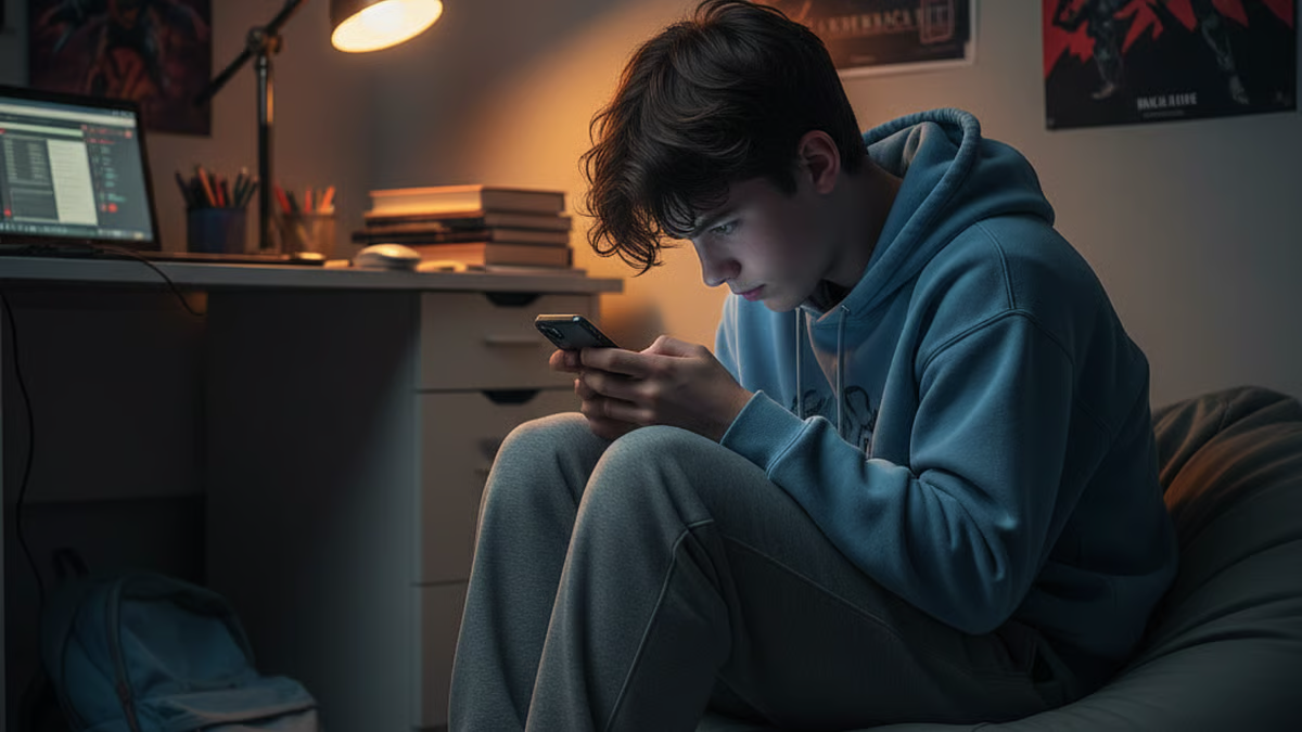 झुक कर दिन भर मोबाइल फोन चलाने से किशोरों के स्वास्थ्य पर कितना असर पड़ता है?