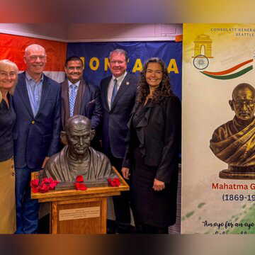 अमेरिका: मोंटाना में महात्मा गांधी की पहली प्रतिमा का अनावरण