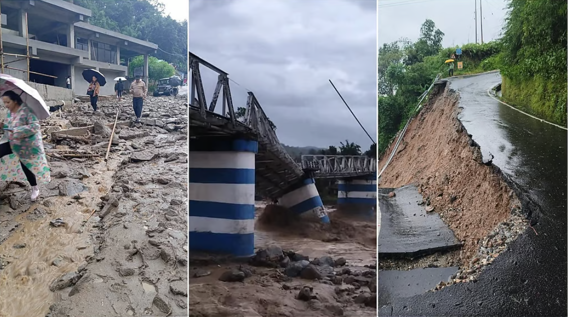 भारी बारिश से उत्तर बंगाल में मची तबाही- दुधिया सेतु ध्वस्त, अब तक 13 लोगों की गई जान