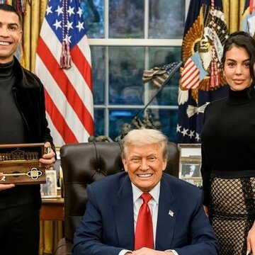 ‘मेरा बेटा रोनाल्डो का पक्का फैन है’, अमेरिकी राष्ट्रपति ने बताया, अमेरिका के राष्ट्रपति डोनाल्ड ट्रंप रोनाल्डो के साथ समय बिताते