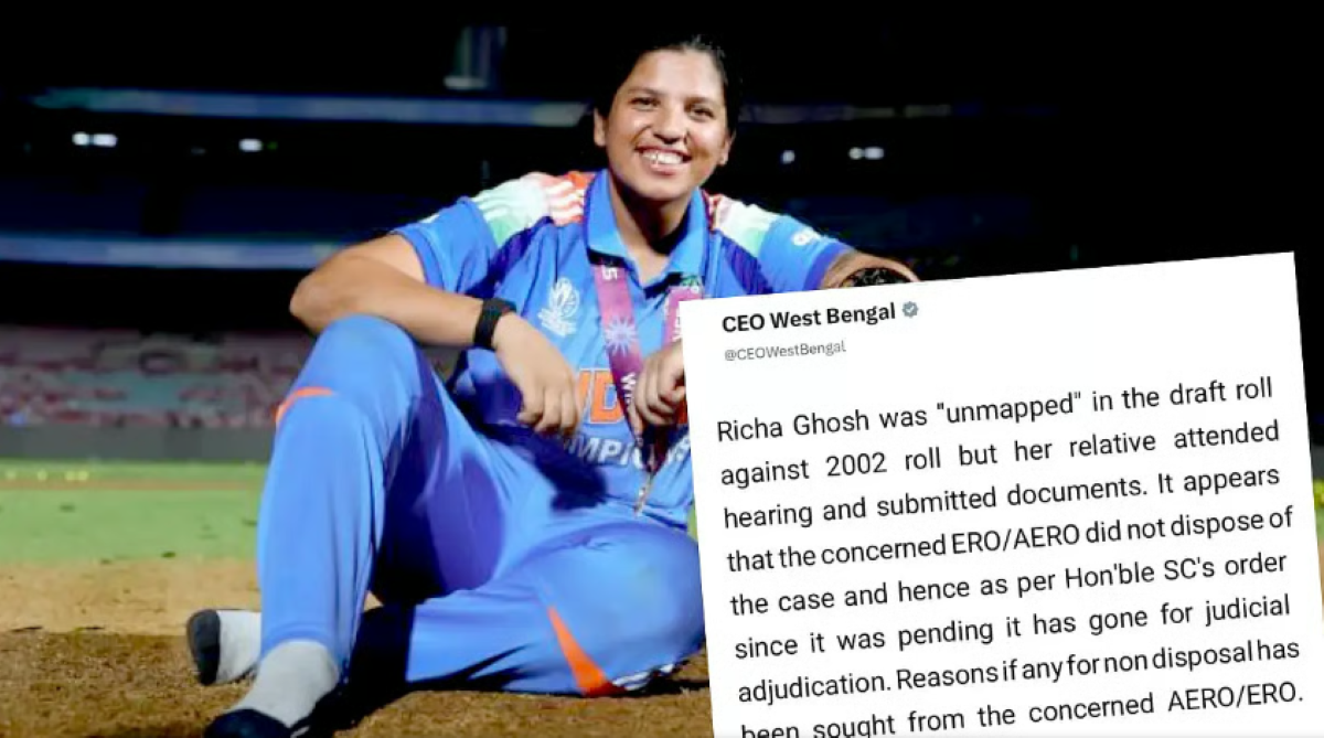 SIR: रिचा के नाम के आगे ‘Under Adjudicated’ क्यों? चुनाव आयोग ने बताया कारण