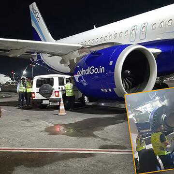 कोलकाता एयरपोर्ट पर बड़ा हादसा टला, IndiGo की विमान से टकरायी गाड़ी
