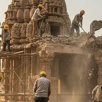 जबलपुर में दुर्गा मंदिर में तोड़फोड़ की घटना से तनाव, 15 गिरफ्तार