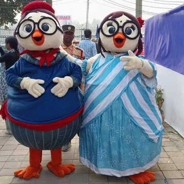 हासो- हासी हैं इंटरनेशनल कोलकाता पुस्तक मेले के आधिकारिक शुभंकर