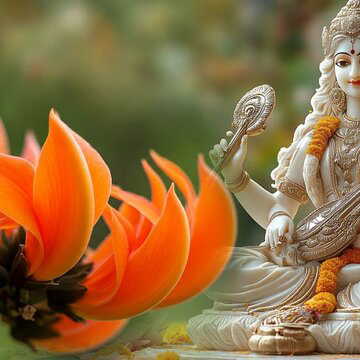 मां सरस्वती को प्रिय है पलाश के फूल, जो बदल देगा भाग्य