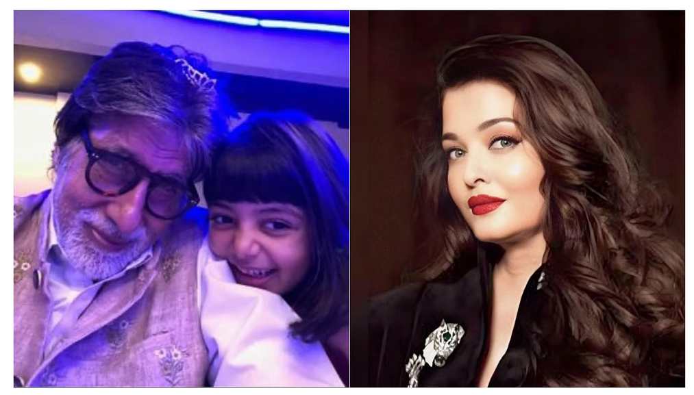 दादाजी के सिर पर पोती का मुकुट, ऐश्वर्या ने अमिताभ को अनूठे तरीके से दी जन्मदिन की शुभकामनाएं