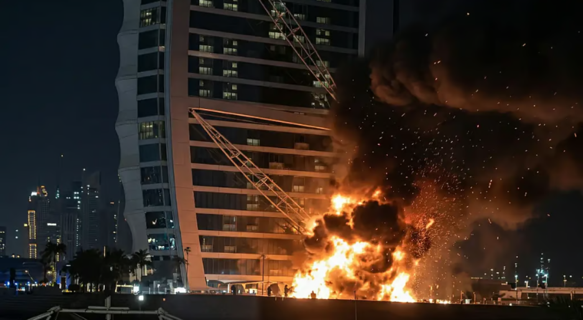 लगातार विस्फोटों से कांपे दुबई-अबू धाबी, होर्मुज़ में डूब रहा टैंकर! जल उठा पूरा पश्चिम एशिया