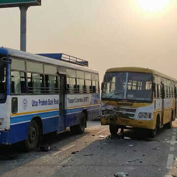 दो बसों की आमने-सामने टक्कर, उत्तर प्रदेश में भयानक सड़क दुर्घटना में 3 की मौत
