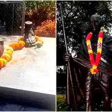 ऑस्ट्रेलिया में महात्मा गांधी की मूर्ति तोड़ी गई, पैर काटकर चोरी! भारत ने तुरंत कार्रवाई का आदेश दिया