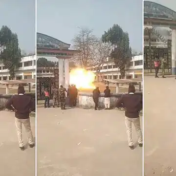 माध्यमिक की परीक्षा के दौरान अचानक सिलिंडर में हुआ विस्फोट, बाल-बाल बचे 200 परीक्षार्थी