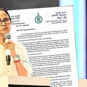 क्या राजनीति पार्टी के दबाव में...? मुख्यमंत्री ममता बनर्जी ने चुनाव आयोग को लिखा पत्र, उठाए सवाल!