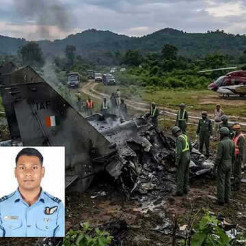 असम में भारतीय वायुसेना का फाइटर जेट दुर्घटनाग्रस्त, दोनों पायलट की गयी जान