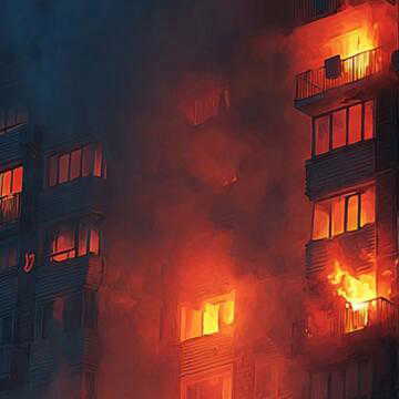 घर-आंगन में भीषण आग से अफरातफरी: अपार्टमेंट की छठी मंजिल से 15 लोगों का रेस्क्यू, युवक को कंधे पर उठाकर बचाया