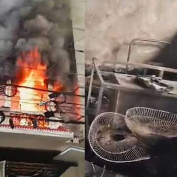 बांग्लादेश में भीषण अग्निकांड: शॉर्ट सर्किट से आवासीय इमारत में लगी आग, 6 की मौत, कई घायल