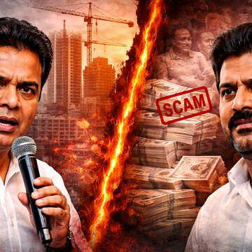 तेलंगाना में सियासी घमासान: KTR का आरोप-"रेवंत रेड्डी परिवार ने TDR के जरिए किया बड़ा घोटाला"