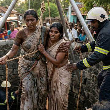 बेटी को डूबता देख मां ने लगाई कुएं में छलांग, दिव्यांग लड़की की बची जान