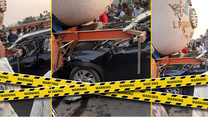 बेटे को एयरपोर्ट छोड़ने कोलकाता जा रहे माता-पिता भीषण सड़क हादसे का शिकार, तीनों की हुई मौत