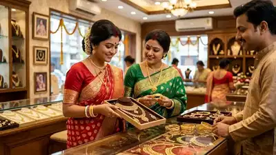 चांदी ₹10,000 लुढ़की, सोना भी हुआ सस्ता, 24K, 22K, 18K गोल्ड का रेट कितना है, जानें।