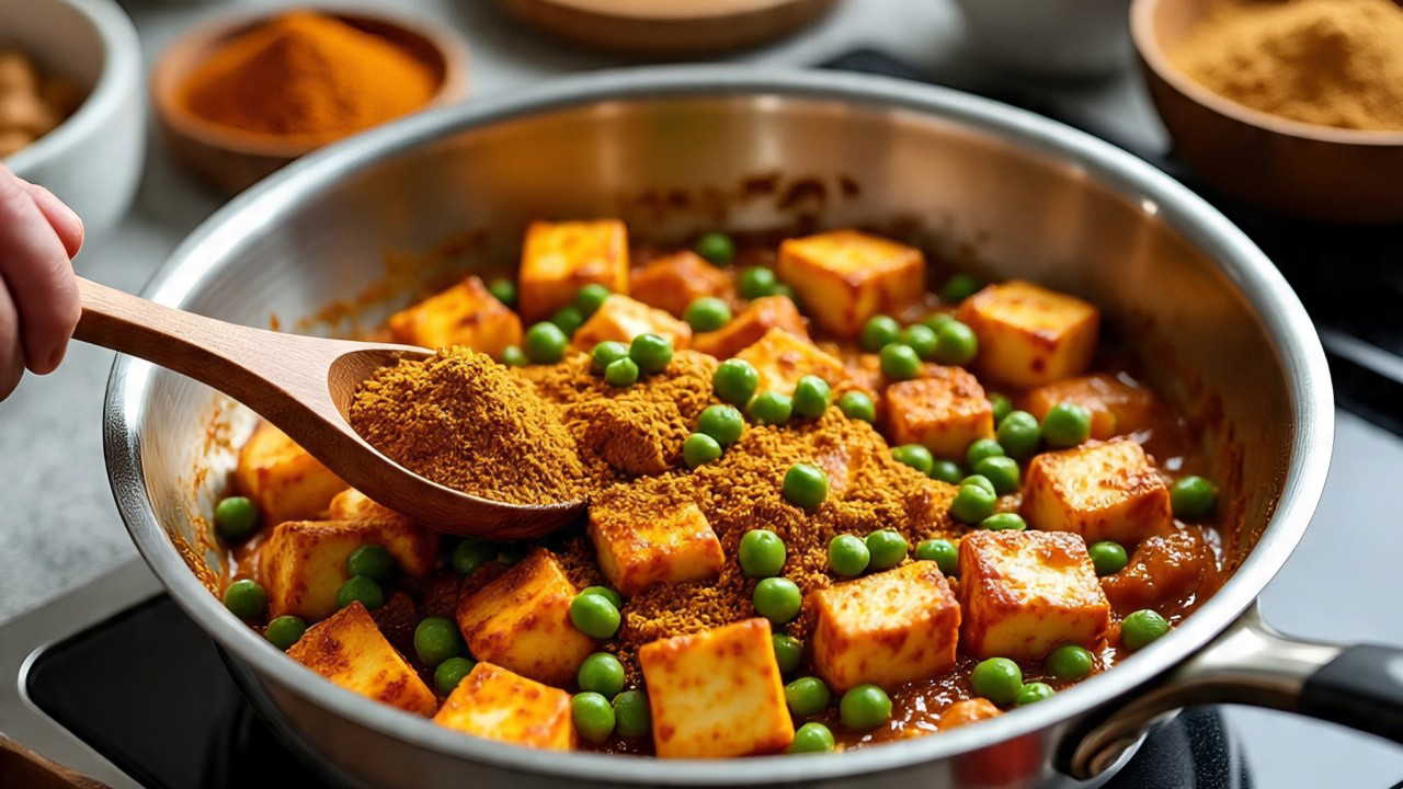 टमाटर की ग्रेवी में ढाबा स्टाइल मटर पनीर : ऐसी स्वादिष्ट सब्जी कि सब चाटते रह जाएंगे अपनी ऊंगलियां