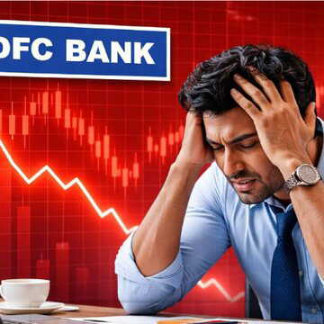 एचडीएफसी बैंक के शेयरों में गिरावट, डाउन बाजार में सेंसेक्स और निफ्टी 50 पर भी दबाव