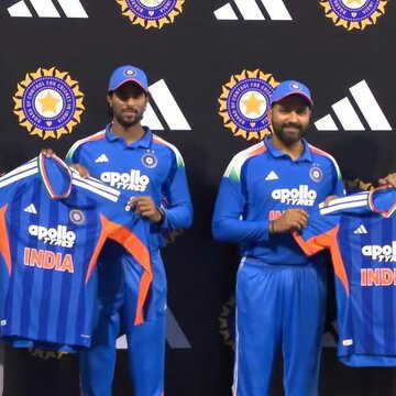टी-20 विश्वकप 2026: भारत की नई जर्सी का अनावरण, तिरंगे कॉलर के साथ