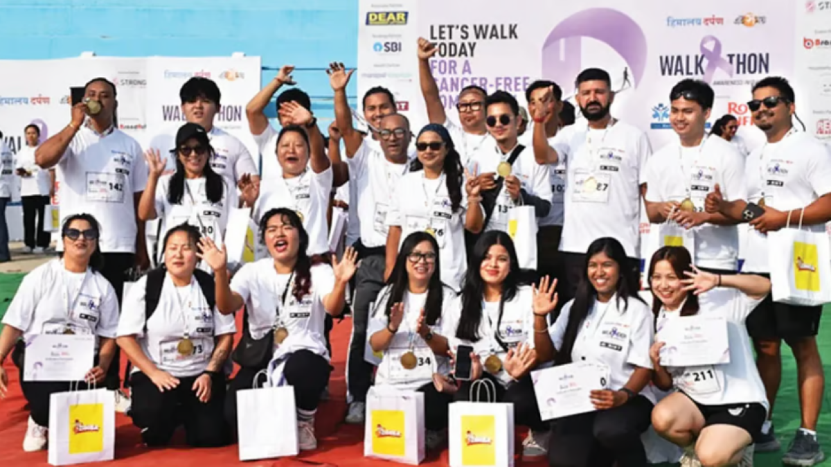 कैंसर को रोकने के संकल्प के साथ वॉकाथन: कलिम्पोंग मेला ग्राउंड में भव्य आयोजन