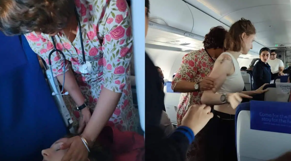 कर्नाटक की पूर्व विधायक और डॉक्टर ने विमान में अमेरिकी सह-यात्री की जान बचाई