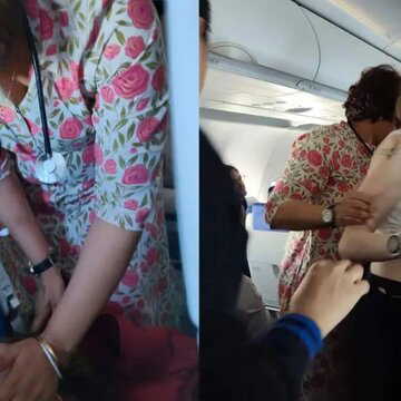 कर्नाटक की पूर्व विधायक और डॉक्टर ने विमान में अमेरिकी सह-यात्री की जान बचाई