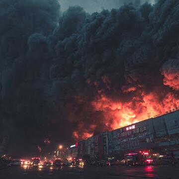 राजस्थान के कोटा के स‍िटी मॉल में लगी भीषण आग, पहुंची फायर ब्रिगेड की गाड़‍ियां