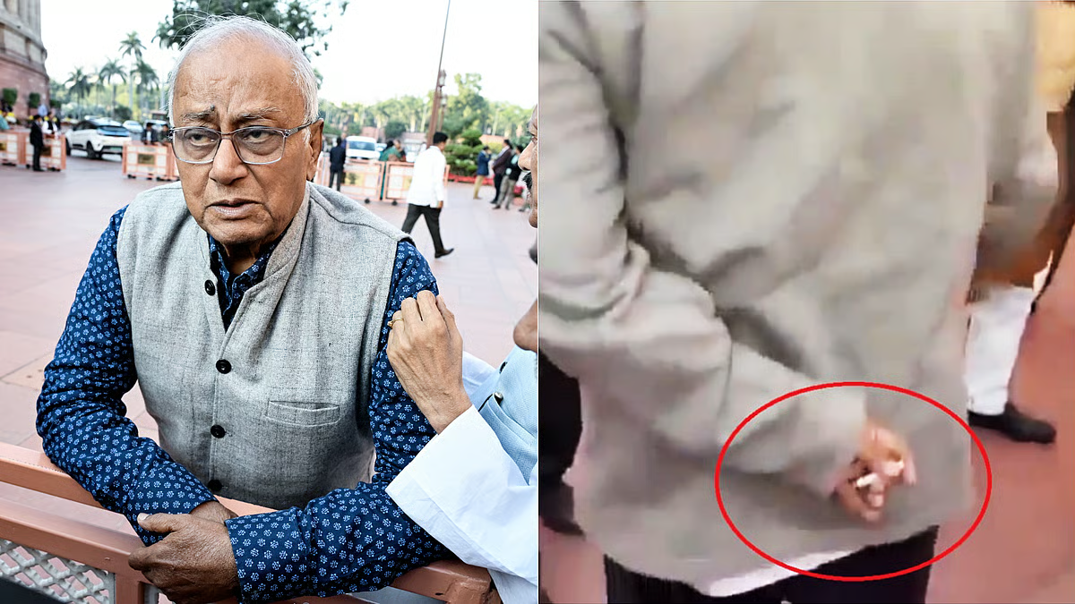'इज्जत बचाई', संसद परिसर में धूम्रपान करते सौगत रॉय को भाजपा मंत्रियों ने घेरा