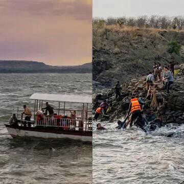 नर्मदा नदी में क्रूज पलटा, बरगी बांध हादसे में कई लोग लापता और 6 की मौत