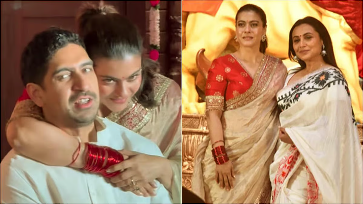 देव मुखर्जी के निधन के बाद मुखर्जी परिवार की पहली दुर्गा पूजा, भावुक हुई रानी-काजोल