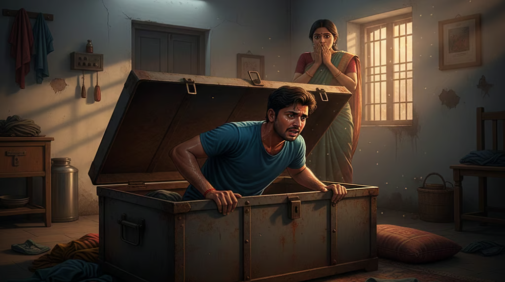 परिवार से बचाने के लिए प्रेमी को ट्रंक में छिपाया, फिर जो हुआ...