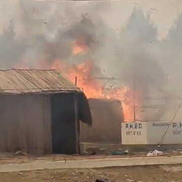 गंगासागर में फिर लगी आग, कई अस्थायी झोपड़ियां खाक