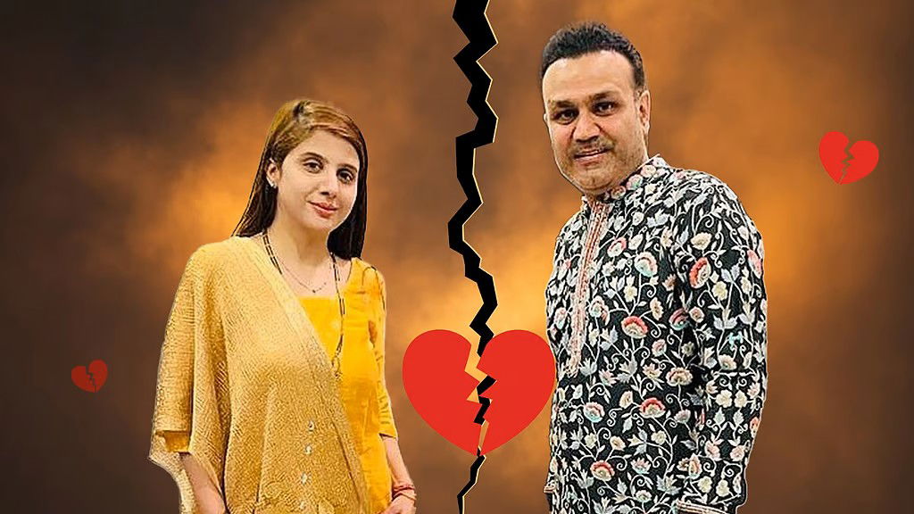 बीवी के बिना वीरेंद्र सहवाग की दीपावली ? फोटो से दिखीं गायब तो लोगों ने पूछा- तलाक पक्का ?