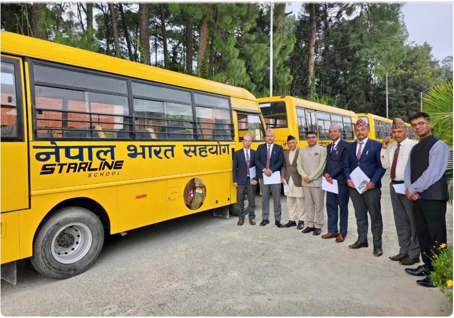 नेपाल को शिक्षा में सहयोग का एक और कदम, भारत ने 81 स्कूल बसें दान कीं