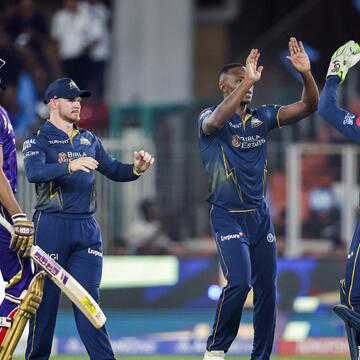 गुजरात टाइटंस की धारदार गेंदबाजी, कोलकाता नाइट राइडर्स की पूरी टीम 180 पर ढेर