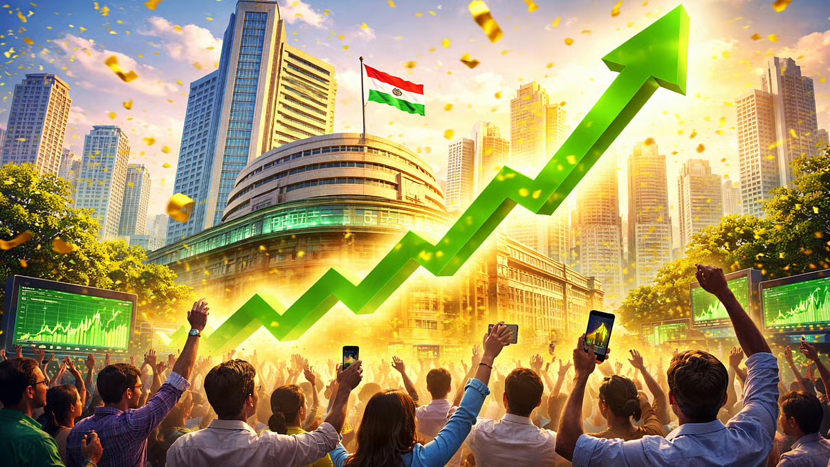 सेंसेक्स 2,250 अंक चढ़ा, शेयर मार्केट में 'धमाका'