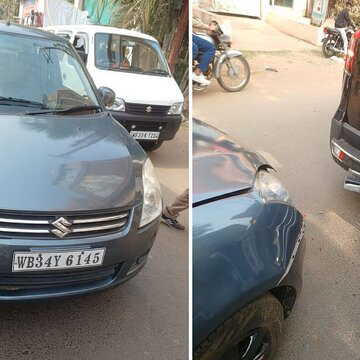 मंत्री की गाड़ी हुई हादसे की शिकार, बाल-बाल बचे