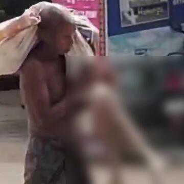 बहन के खाते से रुपया निकालने के लिए कब्र से कंकाल निकालकर बैंक पहुंचा आदिवासी भाई, वीडियो वायरल