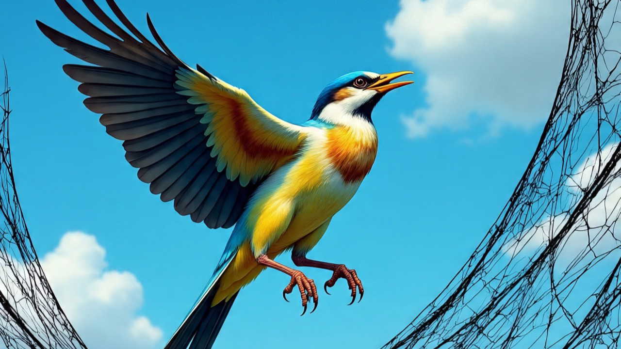 मौत के जाल से बचा पक्षी: चीनी मांझे में फंसे पक्षी को नगर निगम ने बचाया